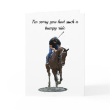 Galloping Thoroughbred Horse Greaming Card