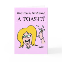 Galón divertido cumpleaños del dibujo animado del