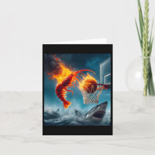 Tarjeta Gambas En Un Meme De Pesca Gracioso Para Tiburones