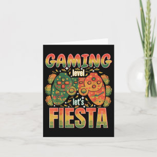 Tarjeta Gamer Cinco De Mayo Boys Videojuegos Fiesta Divers