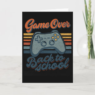 Tarjeta Gamer Ck a la escuela Niños Maestros Juego Termina