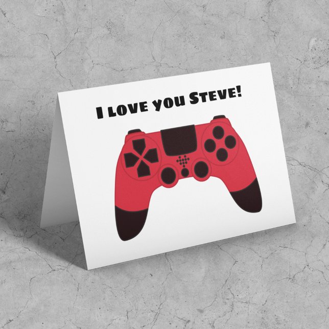 Tarjeta Gamer Día de San Valentín Te Amo Nombre De Juego (Subido por el creador)