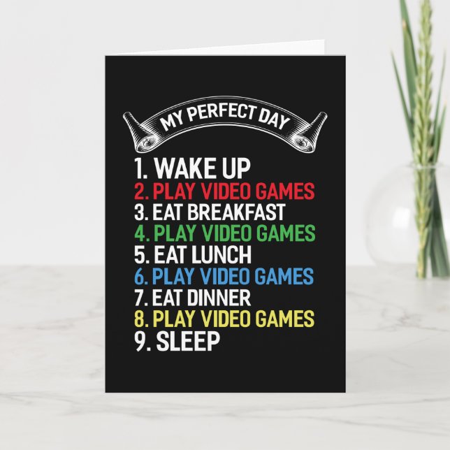 Tarjeta Gamer dice Gaming Funny Gaming Gift Idea (Anverso)