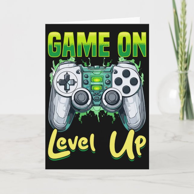 Tarjeta Gamer Gaming Game On  (Anverso)
