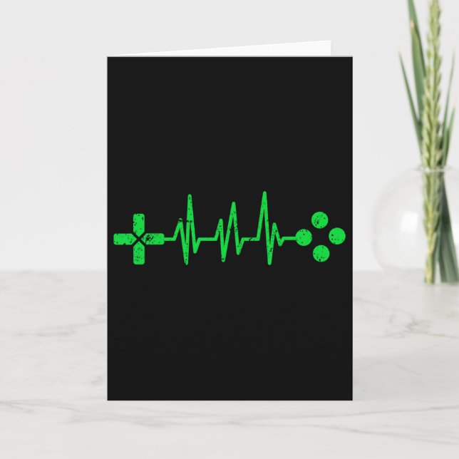 Tarjeta Gamer Geeks Heartbeat Gaming  (Anverso)