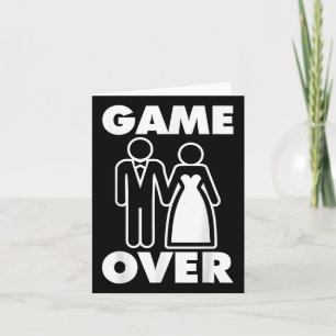 Tarjeta Gamer por Boda gracioso de Bride Groom