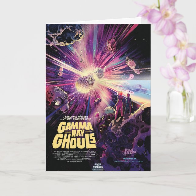 Tarjeta Gamma Ray Burst Pulsars Kilonova Colisión cósmica (Orquídea)