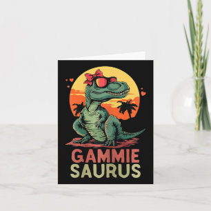 Tarjeta Gammiesaurus Dino Dinosaur Gammie-saurus T-rex Div
