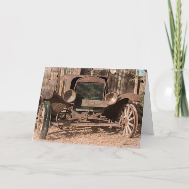 Tarjeta Gammons Gulch Old Rusty Vintage Automobile (Anverso)