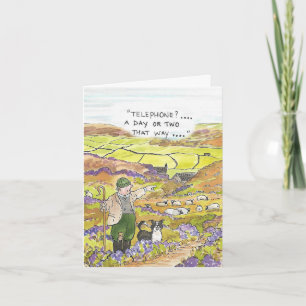 Tarjeta Ganadero ovino de Yorkshire