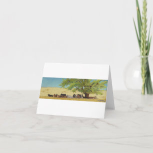 Tarjeta ganado, vaca