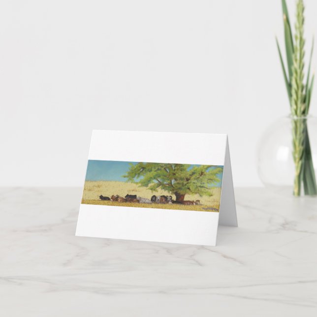 Tarjeta ganado, vaca (Anverso)