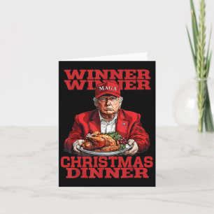 Tarjeta Ganador Cena de Navidad Santa Trump Navidad Día de
