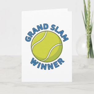 Tarjeta Ganador de Grand Slam Pelota de Tenis Campeón de D