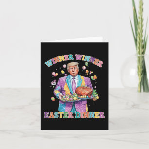 Tarjeta Ganador de Huevo de Pascua Trump ganador de cena d