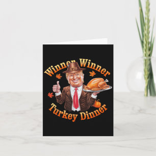 Tarjeta Ganador de la cena en Turquía Trump