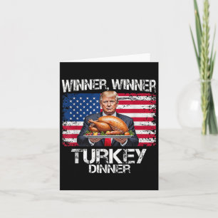 Tarjeta Ganador de Trump Cena Turca Diversión de Acción de