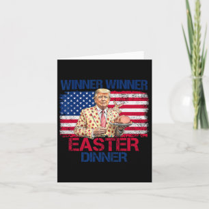 Tarjeta Ganador de Trump ganador de la cena de Pascua Día