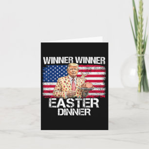 Tarjeta Ganador de Trump ganador de la cena de Pascua Día