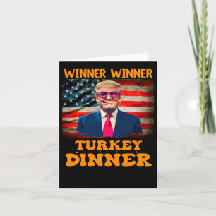 Tarjeta Ganador de Trump ganador de la cena en Turquía Tha
