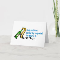 Ganador del bingo de la enhorabuena