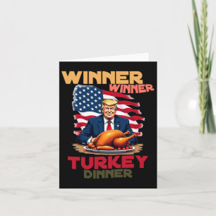 Tarjeta Ganador del Día de Acción de Gracias Trump Cena en