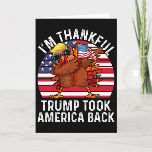 Tarjeta Ganador Estoy Agradecido Trump Ganó Tomó América D