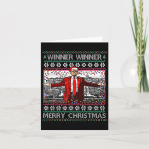 Tarjeta Ganador Feliz Navidad Gracioso Santa Trump 20