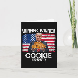 Tarjeta Ganador Ganador Cena De Galleta Divertido Trump 20