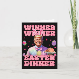 Tarjeta Ganador Ganador Cena de Pascua Presidente Trump Fe