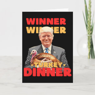 Tarjeta Ganador Ganador Cena De Pavo Divertido Trump Día D