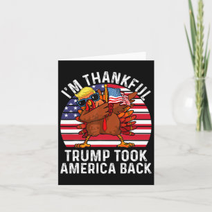 Tarjeta Ganador Me alegra que Trump Ganó Recuperó América
