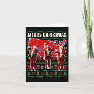 Tarjeta Ganador Navidad cena Santa Trump fea sw
