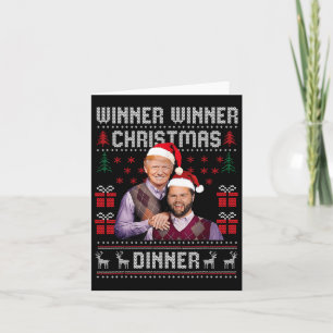 Tarjeta Ganador Navidad Cena Santa Trump Vance U
