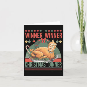 Tarjeta Ganador Navidades cena gracioso Trump Turquía