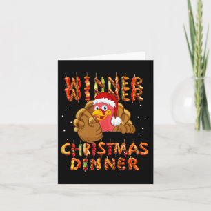 Tarjeta Ganador Navidades Cena Santa Claus Trump