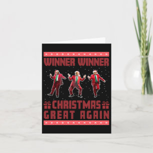 Tarjeta Ganador Navidades de Santa Trump