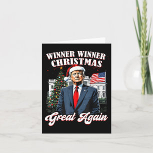 Tarjeta Ganador Navidades grandes de nuevo divertido Trump