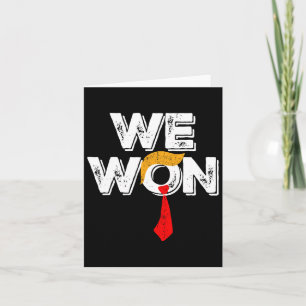 Tarjeta Ganador Trump Vance Ganamos Tomamos De Vuelta Amér