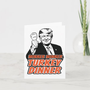 Tarjeta Ganadora de la cena turca graciosa Turquía Trump