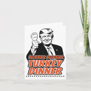 Tarjeta Ganadora de la cena turca graciosa Turquía Trump