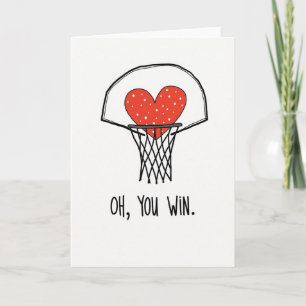Tarjeta Ganadora Minimalista con Corazón