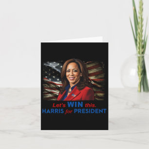 Tarjeta Ganar Este Harris Por El Presidente Kamala Harris