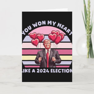 Tarjeta Ganaste Mi Corazón Como Una Elección Divertida Tru