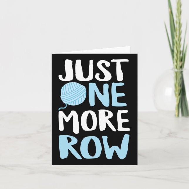 Tarjeta Ganchillo Solo Una Fila Más Hilo Y Aguja De Gancho (Anverso)