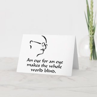 Tarjeta Gandhi - Ciego