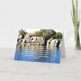 Tarjeta Gandhi Wisdom dice citas sobre el destino