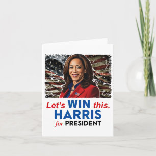 Tarjeta Gane Esto Harris Para Presidente Kamala Harris 202