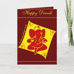 Tarjeta Ganesha Diwali Greetings