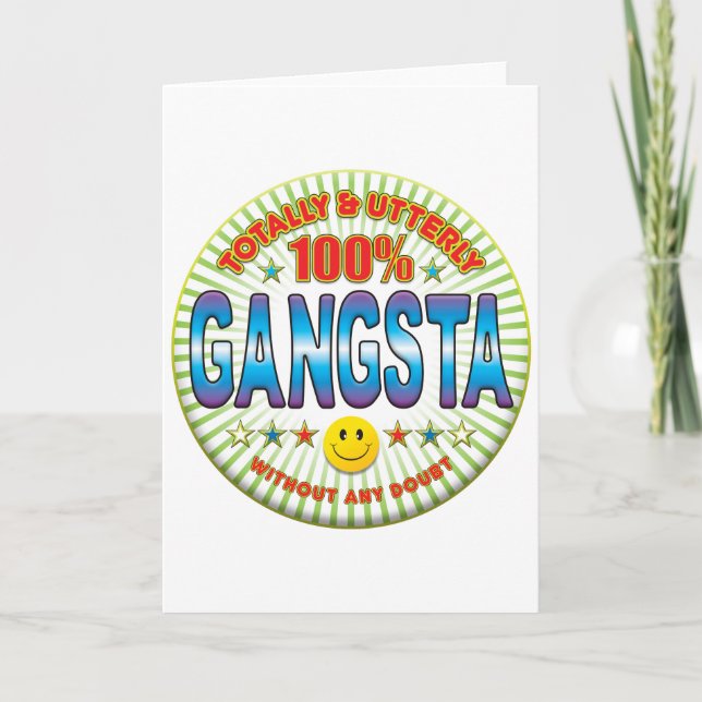 Tarjeta Gangsta totalmente (Anverso)